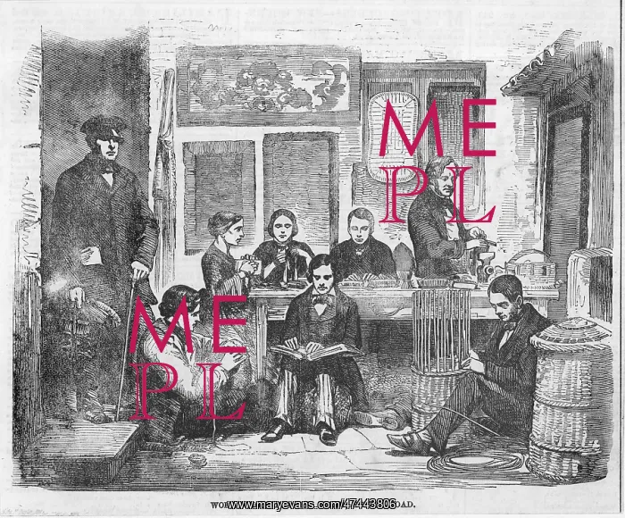 : Work school for the blind 1858 : Work school for the blind 1858
