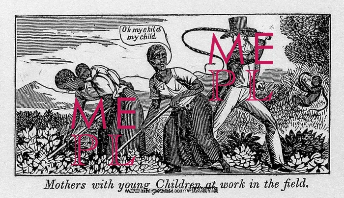 : During work slave mothers had to leave their ? : During work slave mothers had to leave their ?