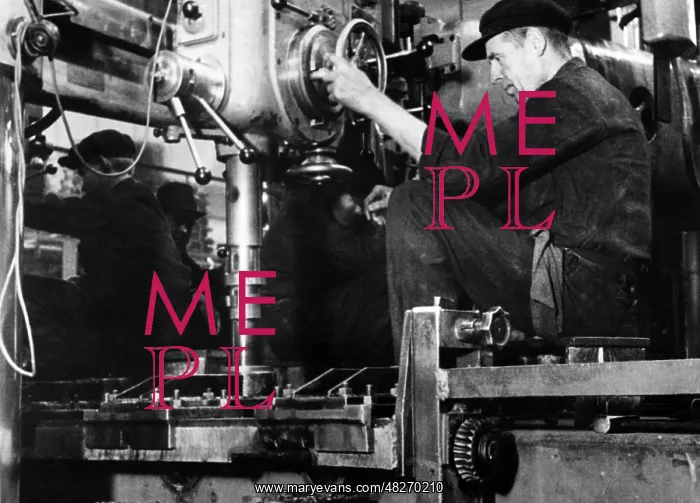 : A worker in the arms industry, 1944 : A worker in the arms industry, 1944