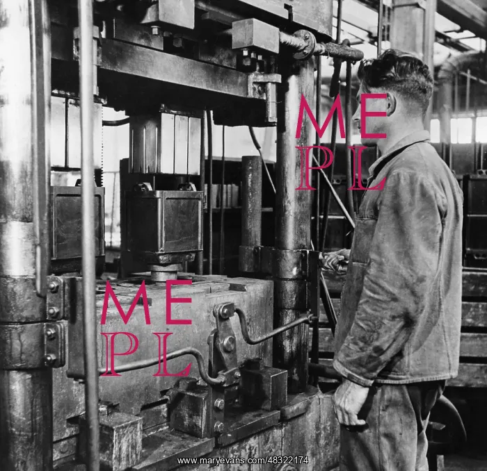 : Worker at the Bosch plant, 1936 : Worker at the Bosch plant, 1936