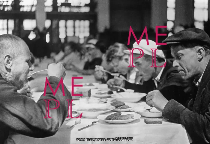 : Worker in a canteen in the Soviet Union, 1936 : Worker in a canteen in the Soviet Union, 1936