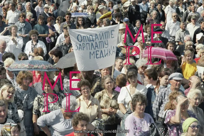 : Worker protest in Novokuznetsk : Worker protest in Novokuznetsk