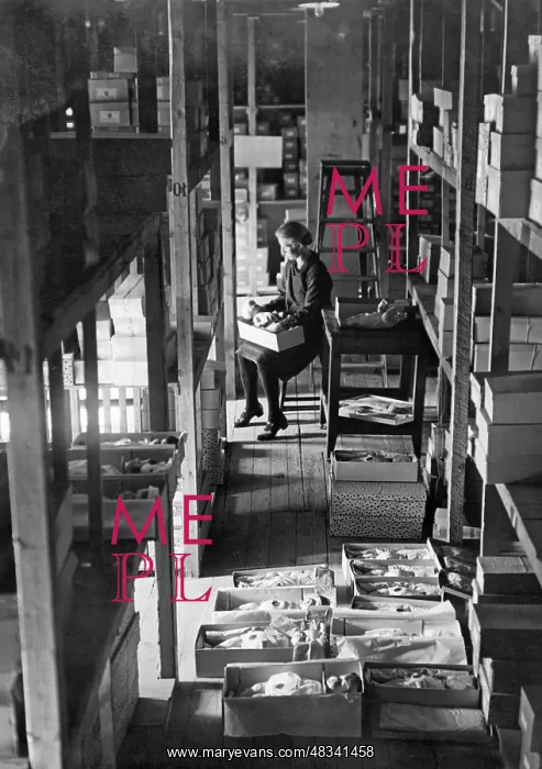 : Worker in a toy factory, 1935 : Worker in a toy factory, 1935