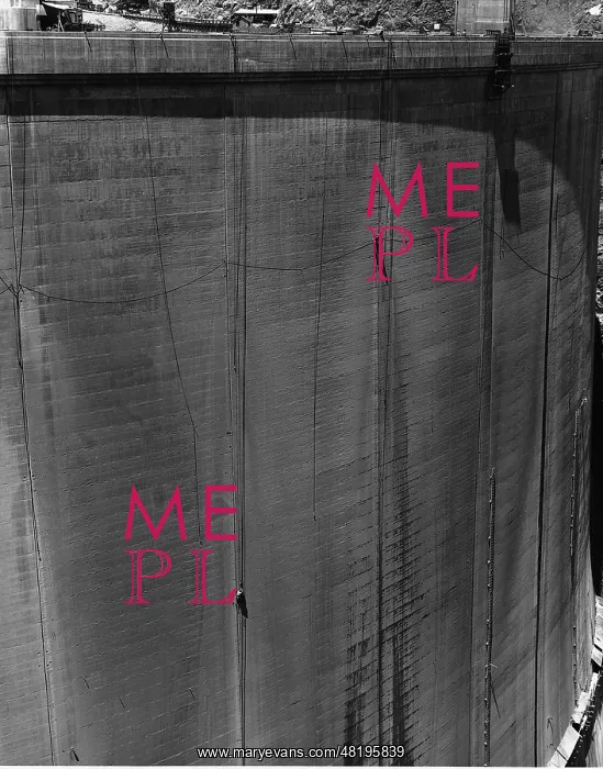 : Workers abseil down on the dam of the Hoover Dam, 1936 : Workers abseil down on the dam of the Hoover Dam, 1936
