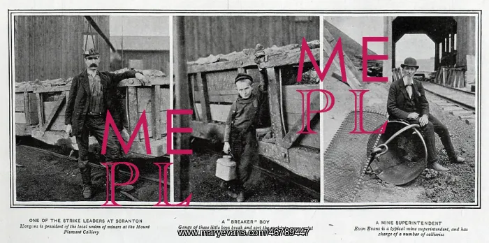 : Three mine workers in America : Three mine workers in America