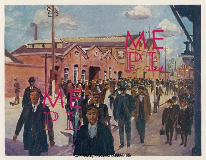 : WORKERS GOING HOME : WORKERS GOING HOME