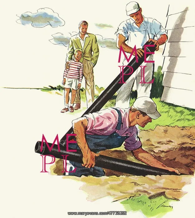  : Workers installing new Sewer Pipes