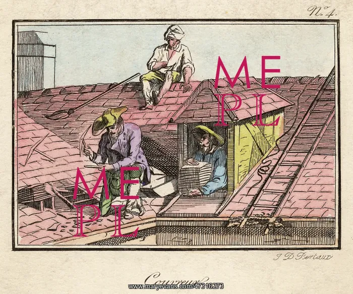  : WORKERS REPAIR A ROOF
