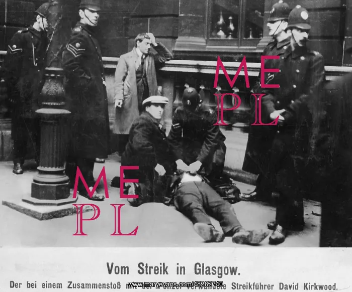 : Workers strike in Glasgow, 1919 : Workers strike in Glasgow, 1919
