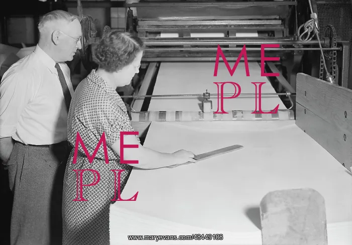 : Workers using a Finley cutter at the American : Workers using a Finley cutter at the American