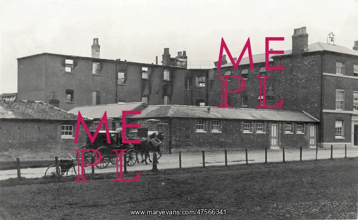 : Workhouse Fire at Tichbourne, Hampshire : Workhouse Fire at Tichbourne, Hampshire