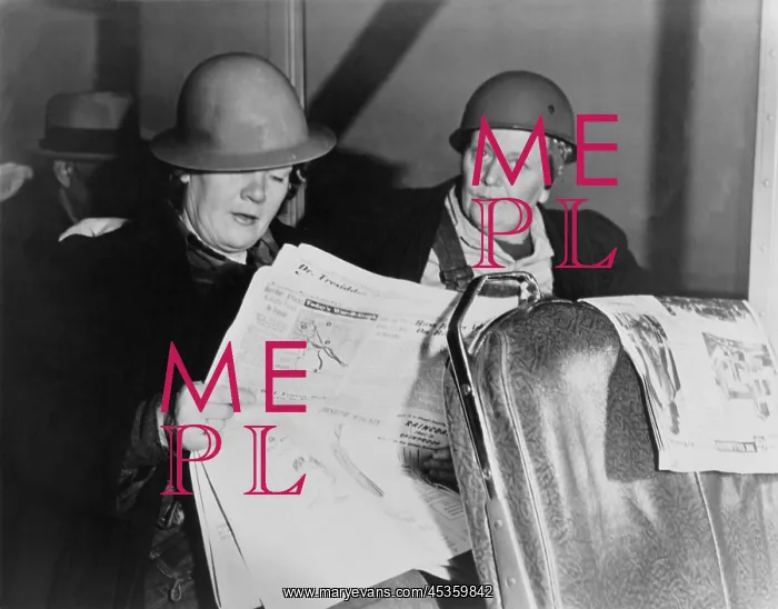 : After working all night, two helmeted women shipyard : After working all night, two helmeted women shipyard