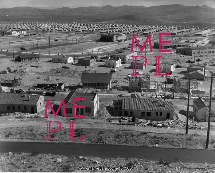 : Working class settlement during the construction work on the : Working class settlement during the construction work on the