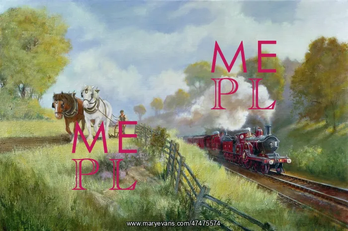  : Working Horses and steam train