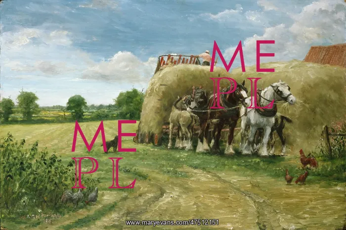 : Working Mothers ' hay harvesting : Working Mothers ' hay harvesting