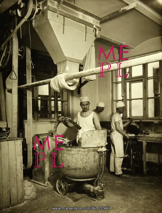 : Working room of the bakery Korber in Vienna : Working room of the bakery Korber in Vienna