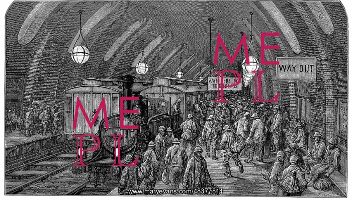 : The Workmen's Train'. From Gustave Dore and Blanchard : The Workmen's Train'. From Gustave Dore and Blanchard