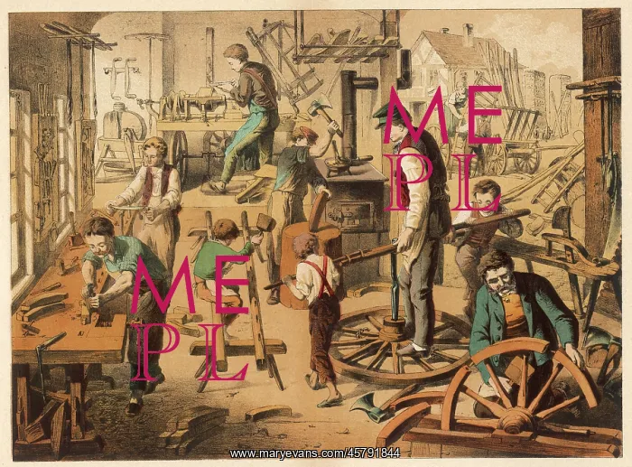 : Workshop of a Cartwright : Workshop of a Cartwright