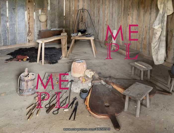 : Workshop, Viking Museum Haithabu, Hedeby, Germany : Workshop, Viking Museum Haithabu, Hedeby, Germany
