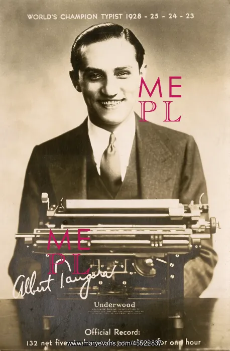 : World Champion Typist - Albert Tangora : World Champion Typist - Albert Tangora
