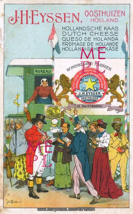 : The whole world isordering Dutch Cheese! Advertising card : The whole world isordering Dutch Cheese! Advertising card