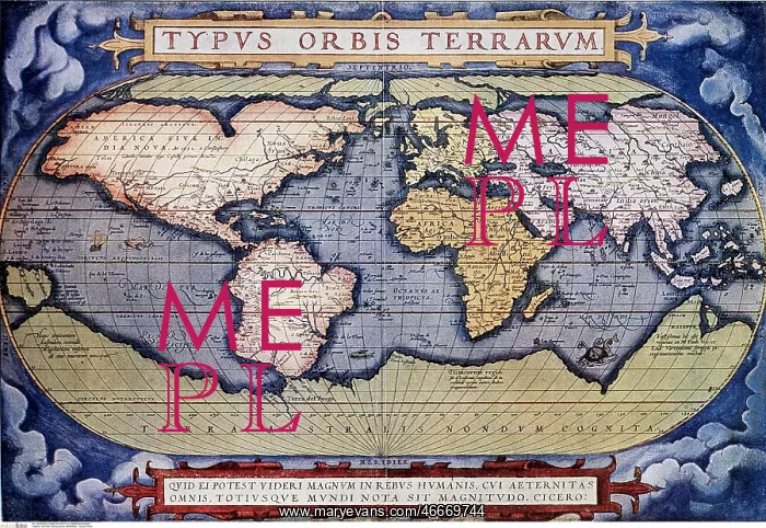  : World map, 1571