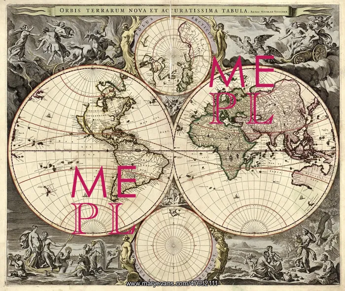 : World Map, 1690 : World Map, 1690