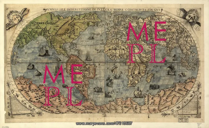 : World Map, 16th Century : World Map, 16th Century