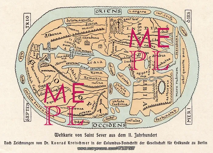 : WORLD MAP / ST SEVER 11C : WORLD MAP / ST SEVER 11C