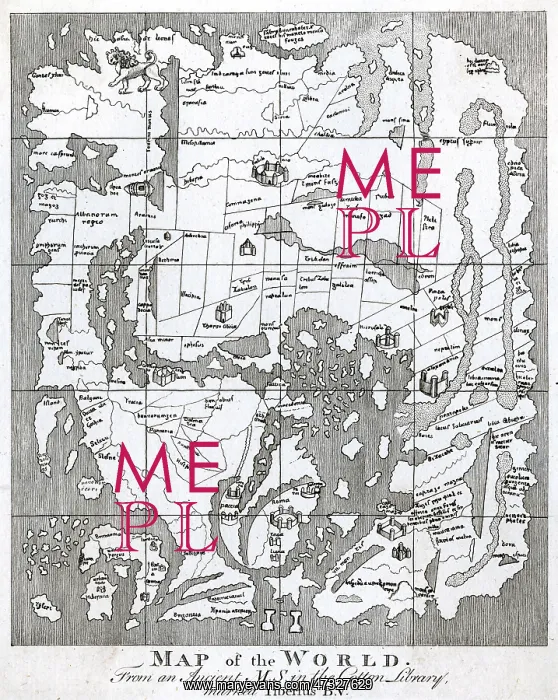 : WORLD MAP / STRUTT 10C : WORLD MAP / STRUTT 10C