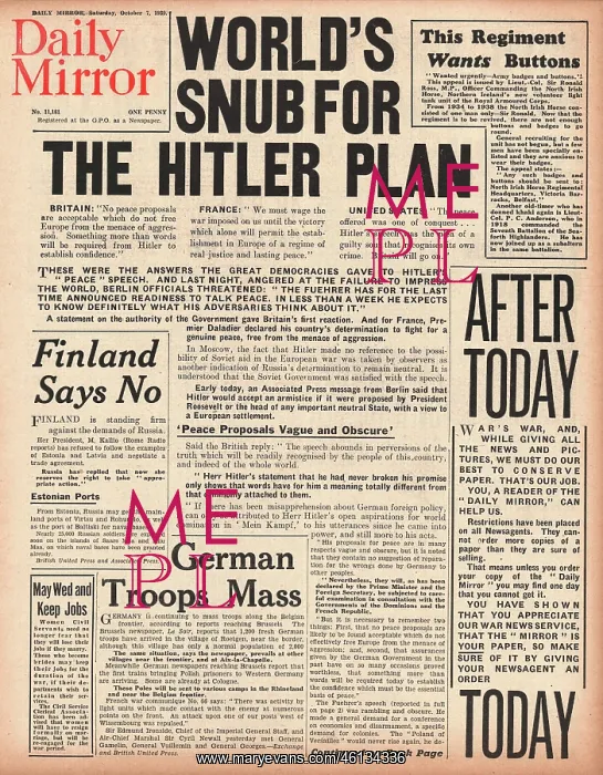 : World powers snub Hitler's peace plan : World powers snub Hitler's peace plan