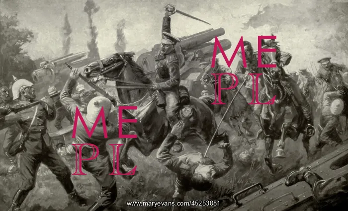 : World War 1. Charge of the Ninth Lancers during : World War 1. Charge of the Ninth Lancers during