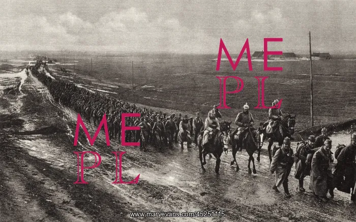 : World War 1. German army advancing on the Russian : World War 1. German army advancing on the Russian