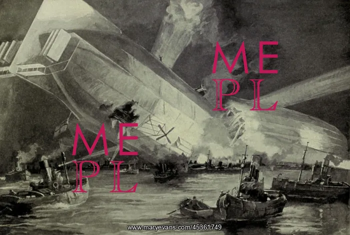 : World War 1. German Zeppelin L15crashed in the Thames : World War 1. German Zeppelin L15crashed in the Thames