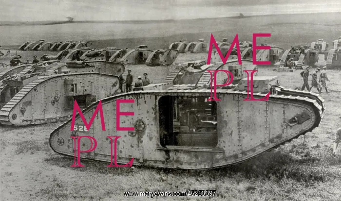: World War 1 Tanks. Tankdrome was a muster zone : World War 1 Tanks. Tankdrome was a muster zone