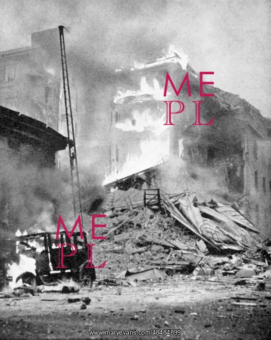 : World War 2: Finland. Bombing of Helsinki by the : World War 2: Finland. Bombing of Helsinki by the