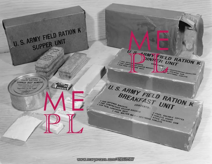 : World War 2 K Rations issued to U.S. soldiers : World War 2 K Rations issued to U.S. soldiers