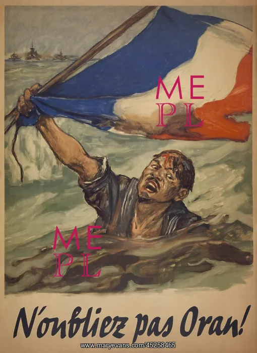: World War 2 Poster, N'oubliez pas Oran! (Remember : World War 2 Poster, N'oubliez pas Oran! (Remember