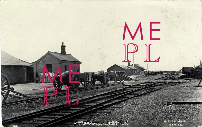 : World War One Army Camp, Railway & Cannons, Lydd : World War One Army Camp, Railway & Cannons, Lydd