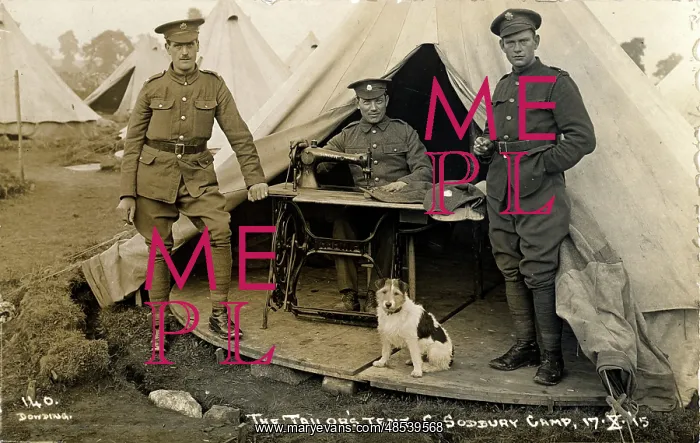 : World War One Army Camp - Tailor's Tent, Chipping Sodbury : World War One Army Camp - Tailor's Tent, Chipping Sodbury