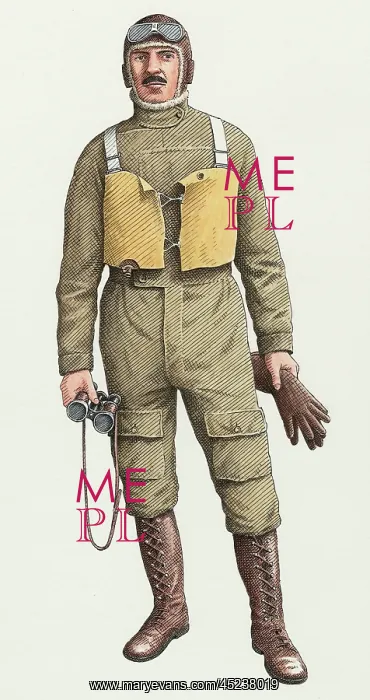 : World War One flying boat pilot : World War One flying boat pilot