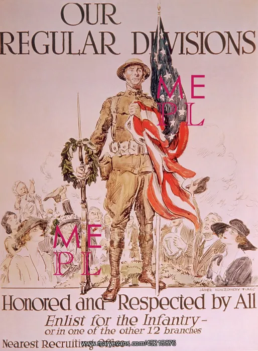 : World War I American recruiting poster by ? : World War I American recruiting poster by ?