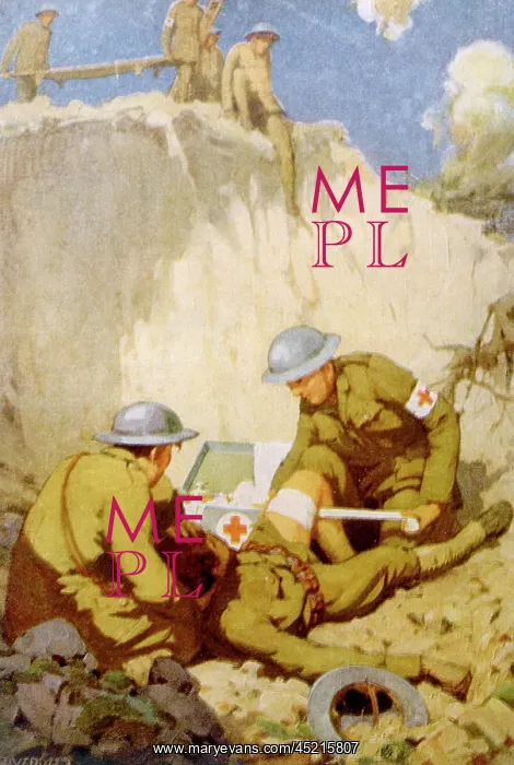 : World War I, first aid being administered ? : World War I, first aid being administered ?