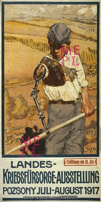 : World War I, German Poster shows a disabled ? : World War I, German Poster shows a disabled ?