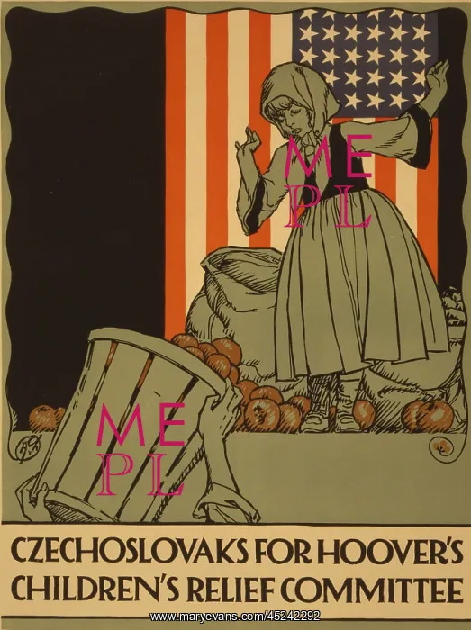 : World War I poster, Czechoslovaks for Hoover's ? : World War I poster, Czechoslovaks for Hoover's ?