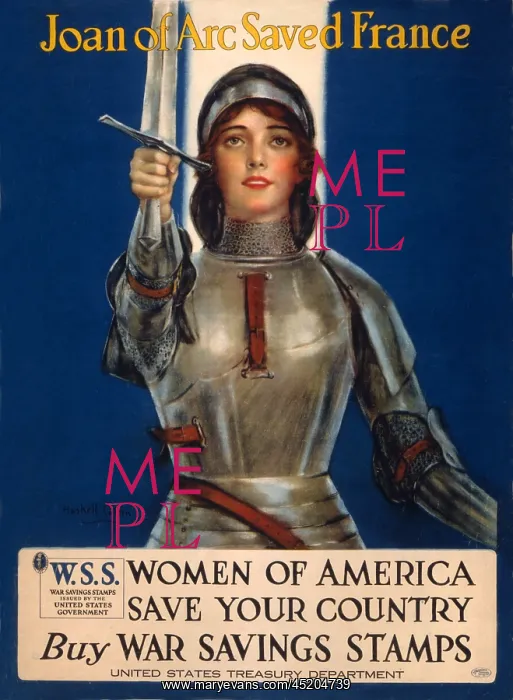 : World War I, Poster showing Joan of Arc ? : World War I, Poster showing Joan of Arc ?