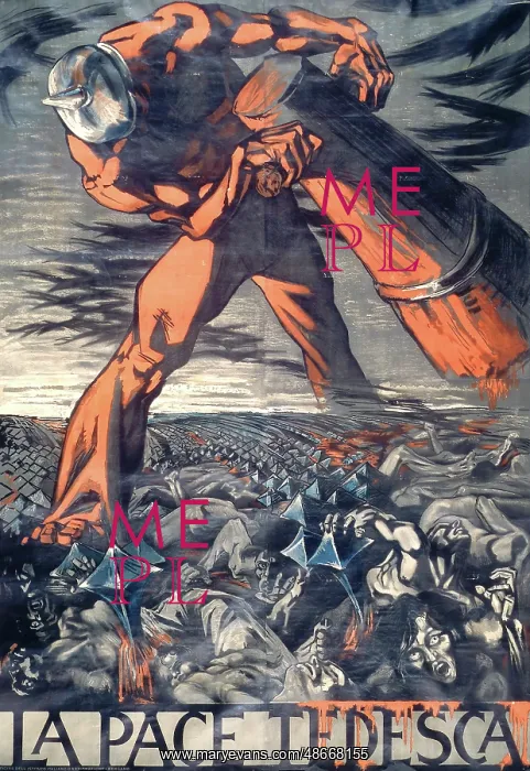 : World War I propaganda poster. The German Peace, circa 1918 : World War I propaganda poster. The German Peace, circa 1918