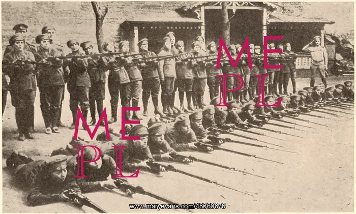 : World War I: Part of the Russian women's battalion : World War I: Part of the Russian women's battalion