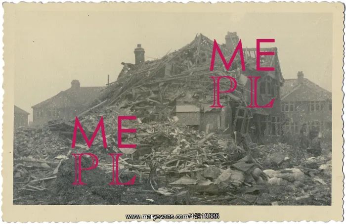 : World War II - bomb damage : World War II - bomb damage