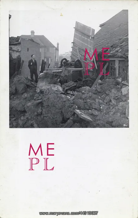 : World War II - bomb damage : World War II - bomb damage